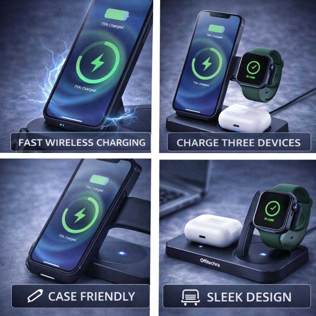 Offitechra DeskCharge 3-Device Charger