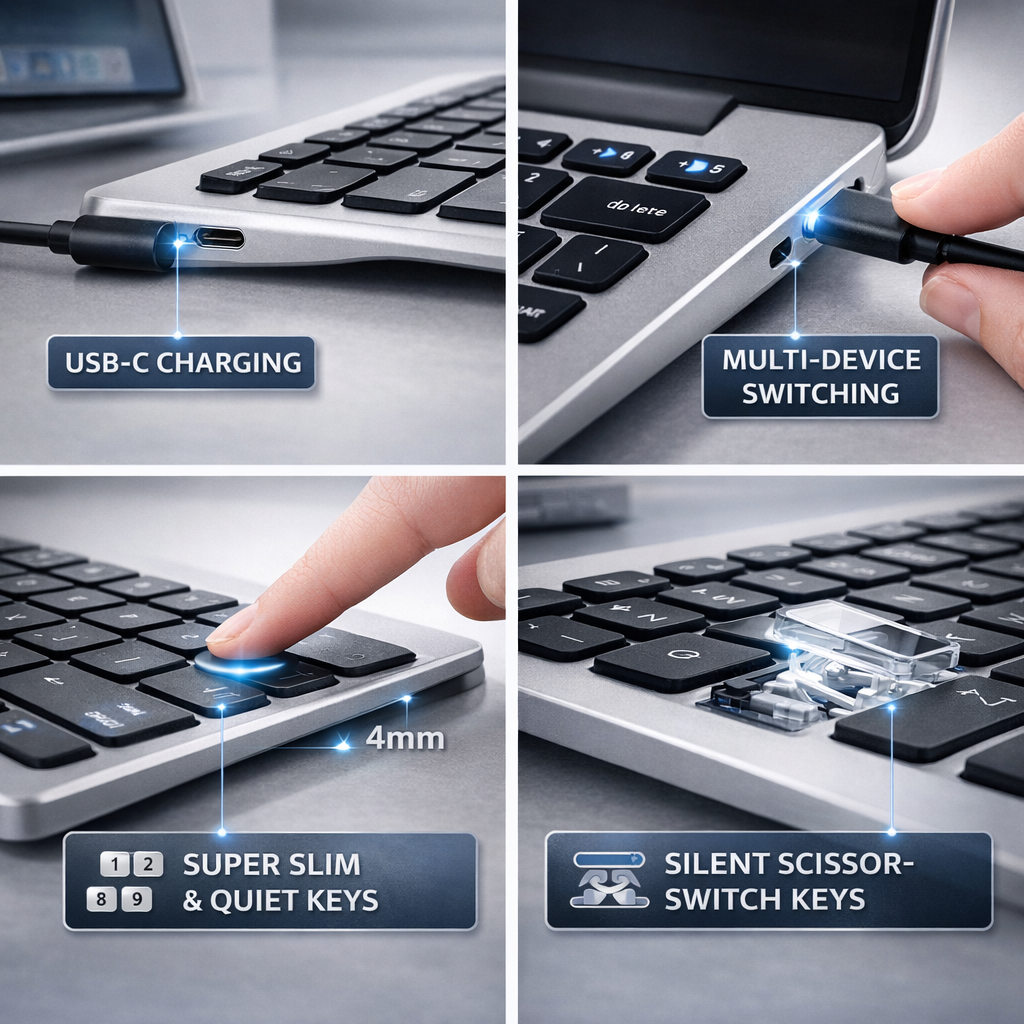 Offitechra SlimLink Bluetooth Keyboard