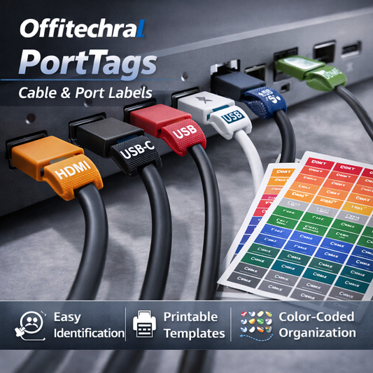Offitechra PortTags Cable & Port Labels