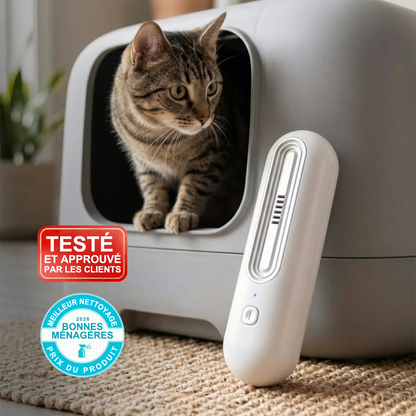 🔥 Dernier Jour : -50% | Purificateur Anti-Odeurs pour Chat et Chien | Neutralise les Odeurs de Litière, Urine et Animaux