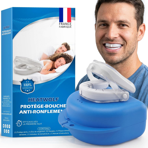 🔥 DERNIER JOUR : -80 % – OFFRE À DURÉE LIMITÉE ! | HEATWOLF™ – Orthèse Anti-Ronflement Ajustable & Confortable | Pour Homme & Femme