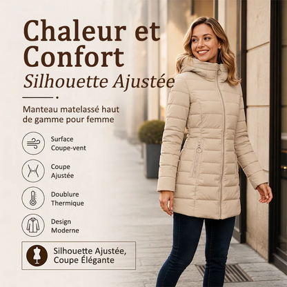 👑 Plus de 80 000 clientes ont déjà craqué ! Manteau d'hiver isolé à capuche pour femme