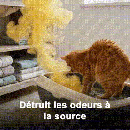 🔥 Dernier Jour : -50% | Purificateur Anti-Odeurs pour Chat et Chien | Neutralise les Odeurs de Litière, Urine et Animaux