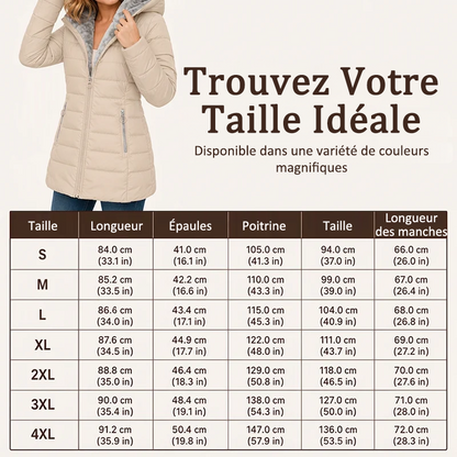 👑 Plus de 80 000 clientes ont déjà craqué ! Manteau d'hiver isolé à capuche pour femme