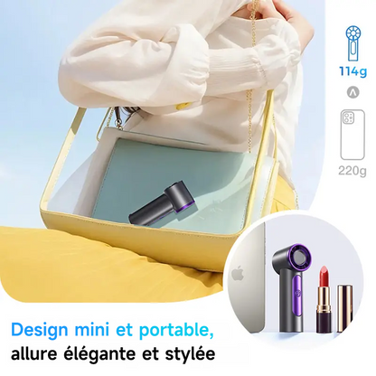❄️ BVJ mini ventilateur portable avec écran LED | Flux d’air puissant • Rechargeable par USB • Compact et élégant | Idéal pour les voyages, le bureau et la maison