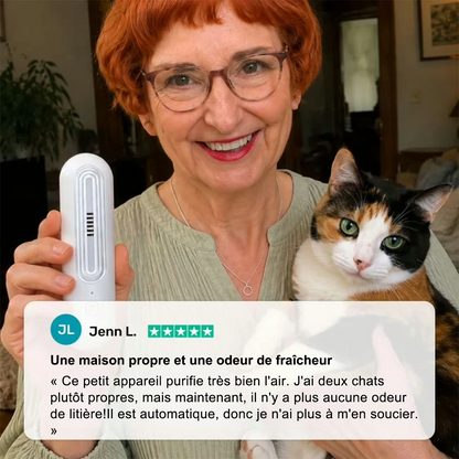 🔥 Dernier Jour : -50% | Purificateur Anti-Odeurs pour Chat et Chien | Neutralise les Odeurs de Litière, Urine et Animaux