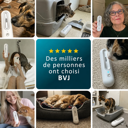 🔥 Dernier Jour : -50% | Purificateur Anti-Odeurs pour Chat et Chien | Neutralise les Odeurs de Litière, Urine et Animaux