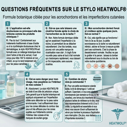 🔥 Boutique Officielle HEATWOLF® 🔥 | Soin Ciblé Taches & Imperfections en 7 Jours | Sans douleur • Sans cicatrice • Embout roll-on