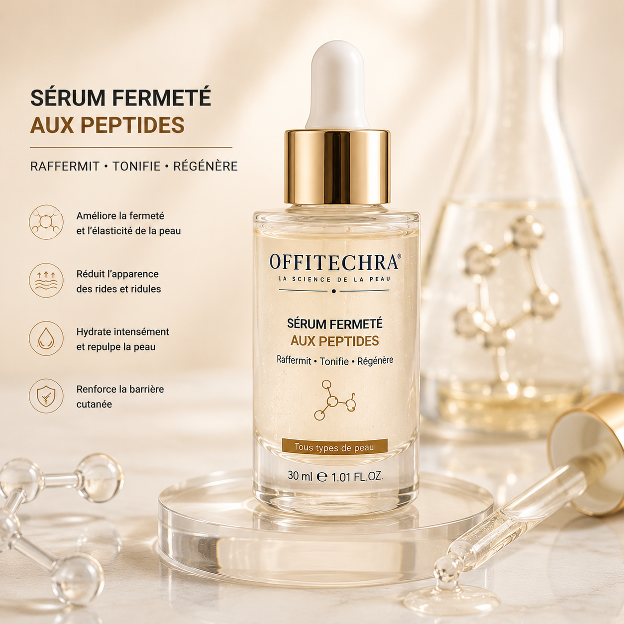 OFFITECHRA® Sérum Fermeté aux Peptides