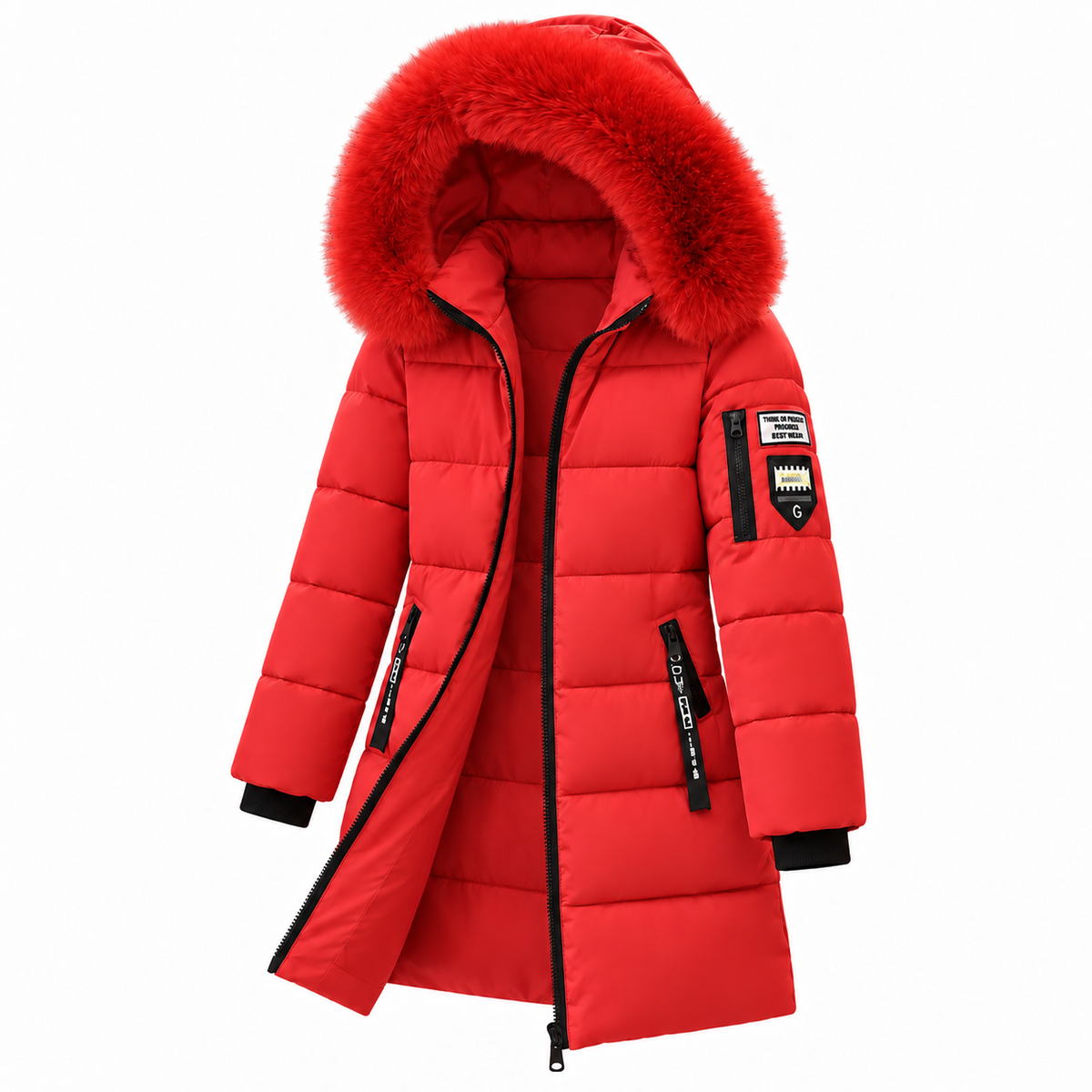 🔥 DERNIER JOUR – 49 % DE RÉDUCTION 🔥 ❄️ Doudoune chaude pour femme avec capuche et col en fausse fourrure amovible