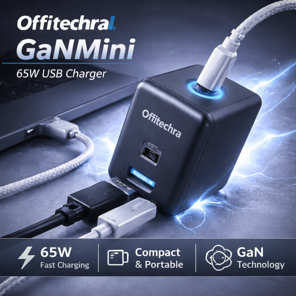 Offitechra GaNMini 65W USB Charger
