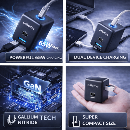 Offitechra GaNMini 65W USB Charger