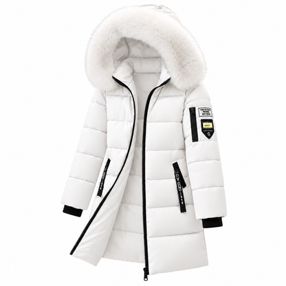 🔥 DERNIER JOUR – 49 % DE RÉDUCTION 🔥 ❄️ Doudoune chaude pour femme avec capuche et col en fausse fourrure amovible