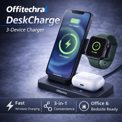 Offitechra DeskCharge 3-Device Charger