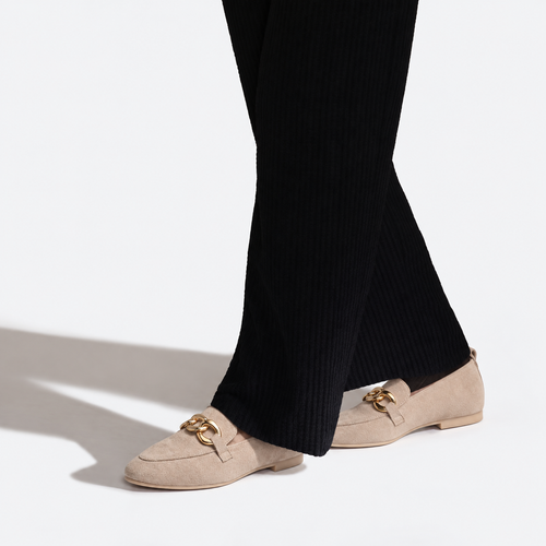 🔥 DERNIER JOUR : -80 % 🔥 Mocassins femme à chaîne dorée avec soutien de la voûte plantaire – Confort au quotidien