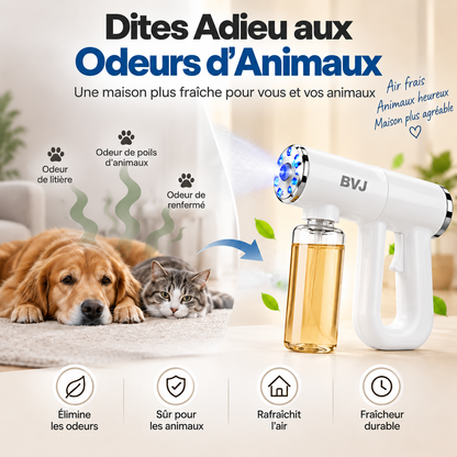 🔥 BVJ™ Pulvérisateur Anti-Odeurs pour Animaux | Éliminez les Odeurs Persistantes de Votre Maison