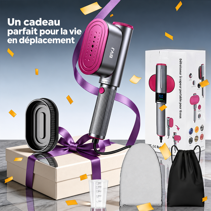 🔥 𝑫𝑬𝑹𝑵𝑰𝑬𝑹 𝑱𝑶𝑼𝑹 – 𝟖𝟎 % 𝑫𝑬 𝑹É𝑫𝑼𝑪𝑻𝑰𝑶𝑵 🔥 Défroisseur & Fer à Vapeur 2-en-1 1200W – Chauffe Rapide, Compact & Idéal pour le Voyage