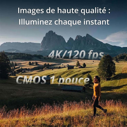🔥 Aujourd’hui seulement -88 % | 100 % Officiel & Authentique | Caméra de poche Pocket 3, 4K/120 ips, stabilisation 3 axes et écran rotatif