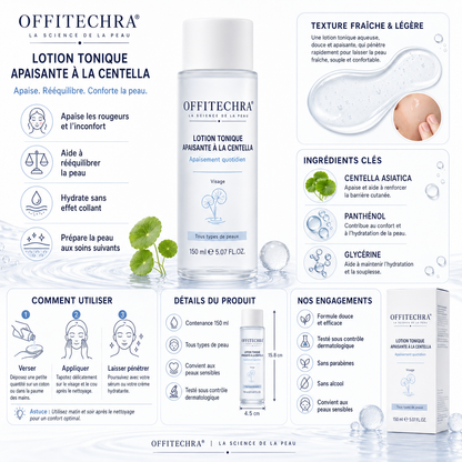OFFITECHRA® Lotion Tonique Apaisante à la Centella
