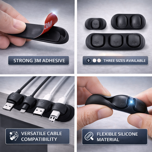 Offitechra SnapClips Cable Holders (5-Pack)