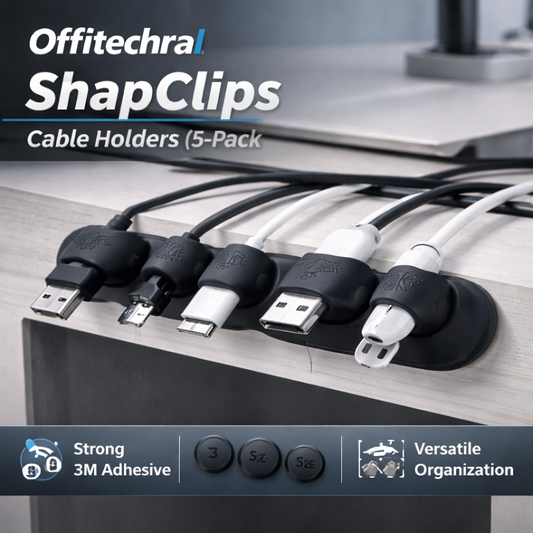 Offitechra SnapClips Cable Holders (5-Pack)