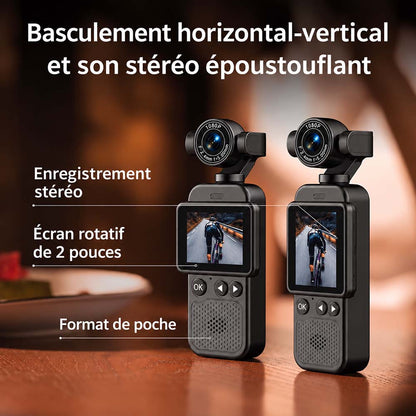 🔥 Aujourd’hui seulement -88 % | 100 % Officiel & Authentique | Caméra de poche Pocket 3, 4K/120 ips, stabilisation 3 axes et écran rotatif
