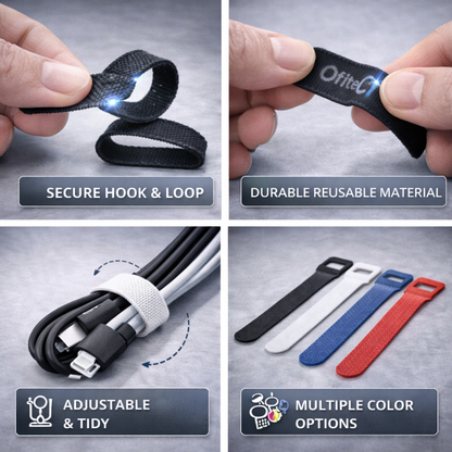 Offitechra LoopLock Reusable Cable Ties (20-Pack)