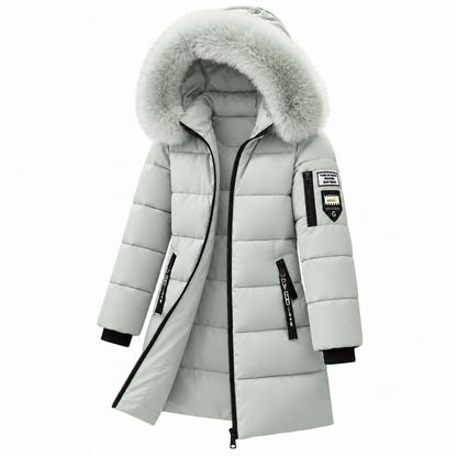 🔥 DERNIER JOUR – 49 % DE RÉDUCTION 🔥 ❄️ Doudoune chaude pour femme avec capuche et col en fausse fourrure amovible