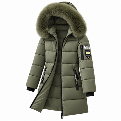 🔥 DERNIER JOUR – 49 % DE RÉDUCTION 🔥 ❄️ Doudoune chaude pour femme avec capuche et col en fausse fourrure amovible
