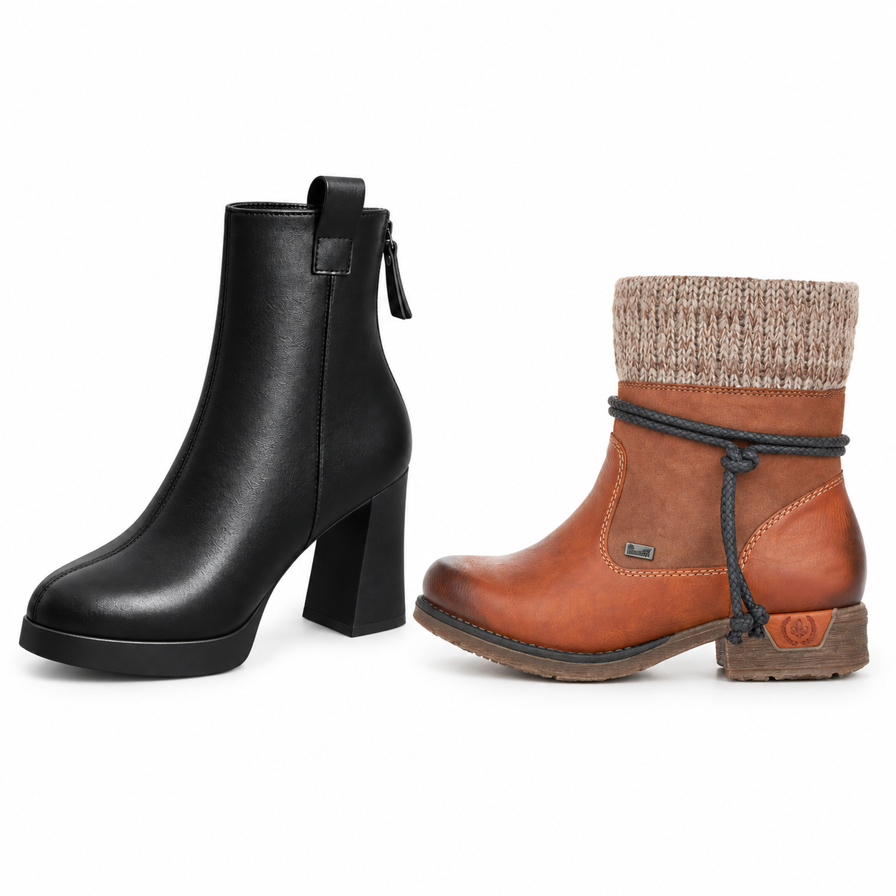 Nouveauté d'hiver – Marron caramel + Nouveauté d'automne – Noir